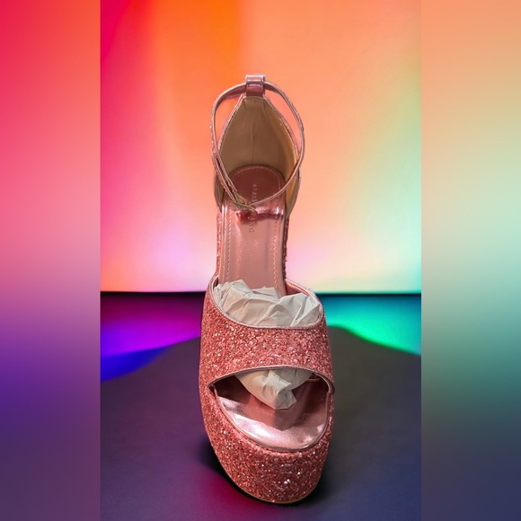 NWT Azalea Wang Nordstrom bling pink platform - Picture 2 of 5